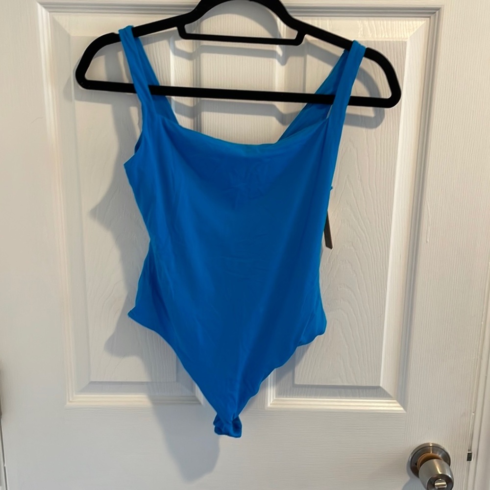 Skims blue body suit